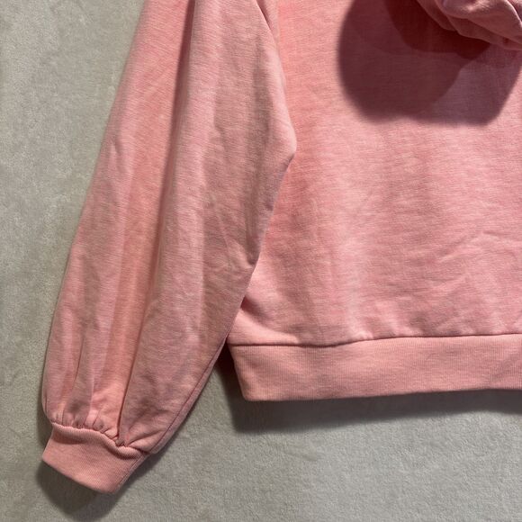 Gap Women's Vintage Soft Balloon Sleeve Hoodie Sweatshirt Pink Size Small NWT - Picture 8 of 15